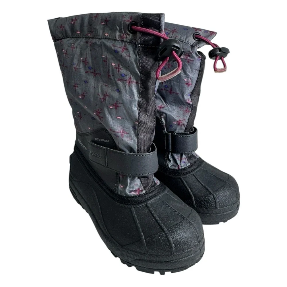 Columbia  Powderbug Plus II Winter Snow Boots Kid‎ Size 1Y Youth No Box